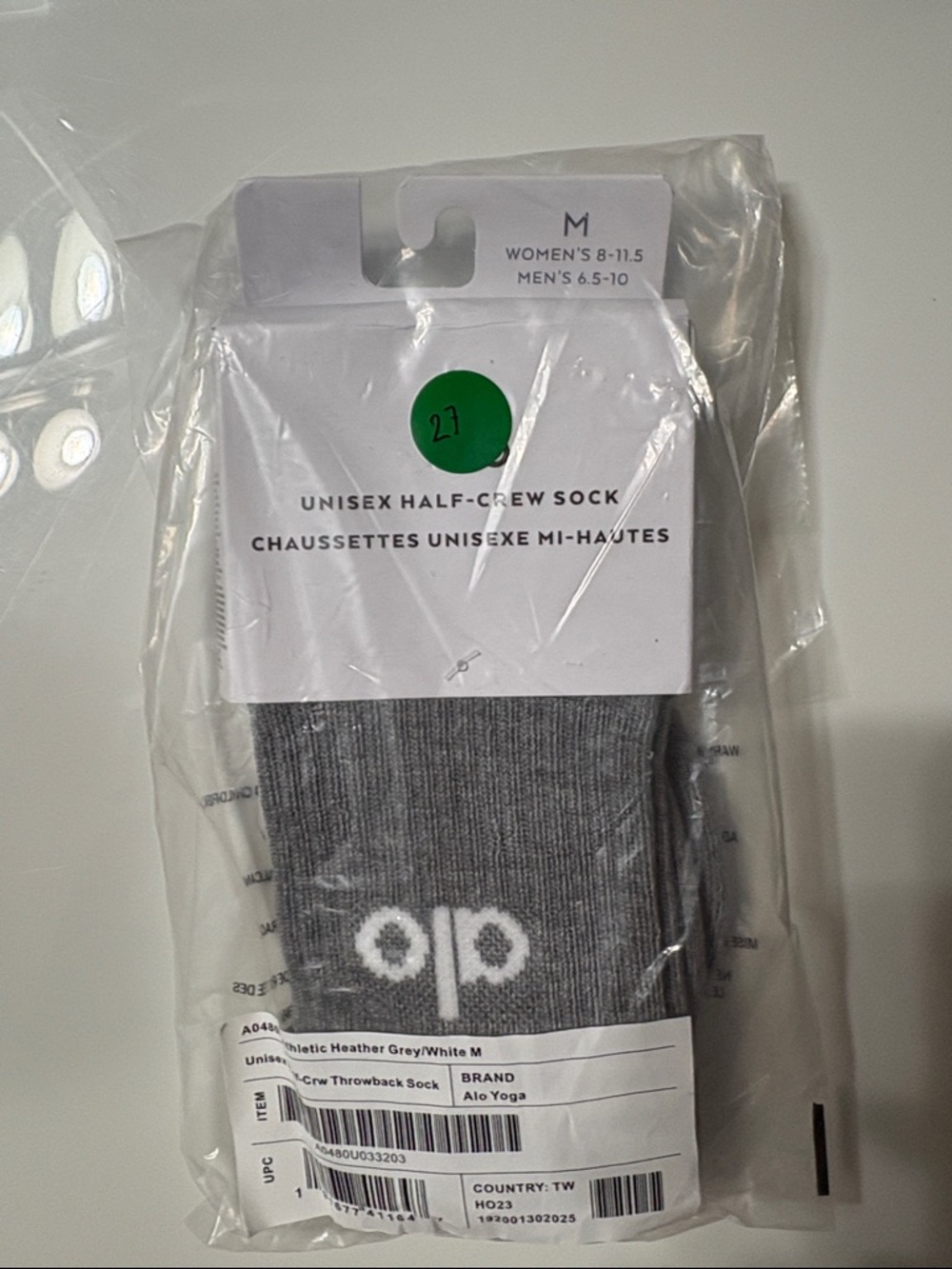ALO Yoga Unisex Half-Crew Socks